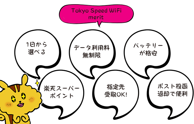 tokyo speed wifiのメリット