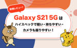 [実機レビュー] Galaxy S21 5Gはハイスペックで軽い・持ちやすい・カメラも撮りやすい！のサムネイル