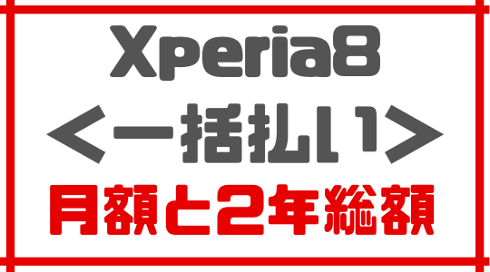 ワイモバイルのXperia8インサート