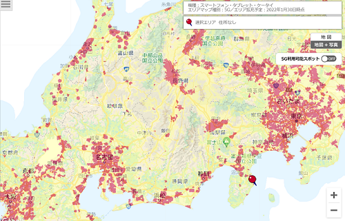 サービスエリアマップ | 通信・エリア | NTTドコモ