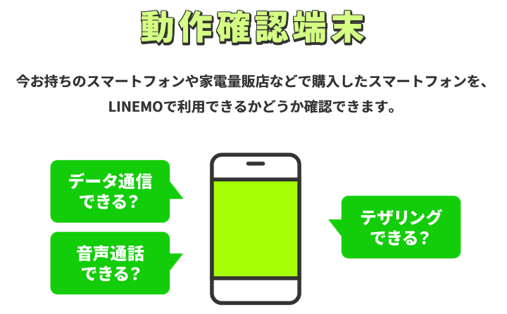 動作確認端末