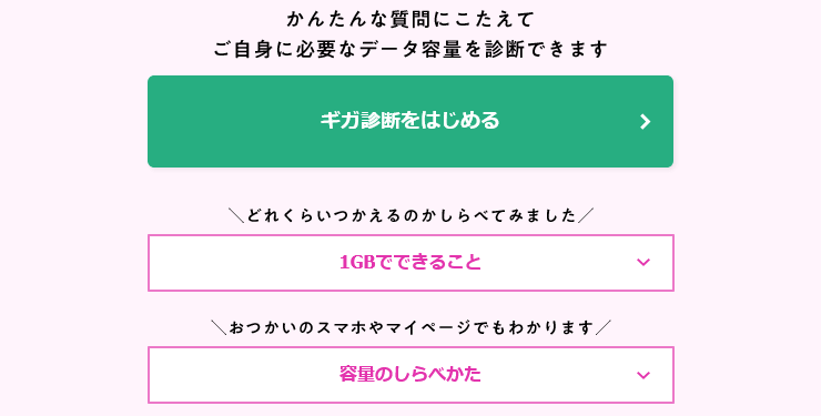 データ容量診断