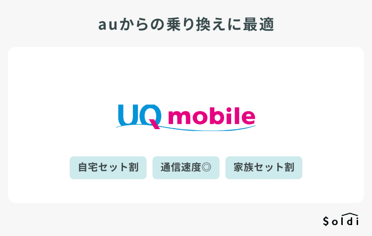 UQモバイルはauからの乗り換えに最適