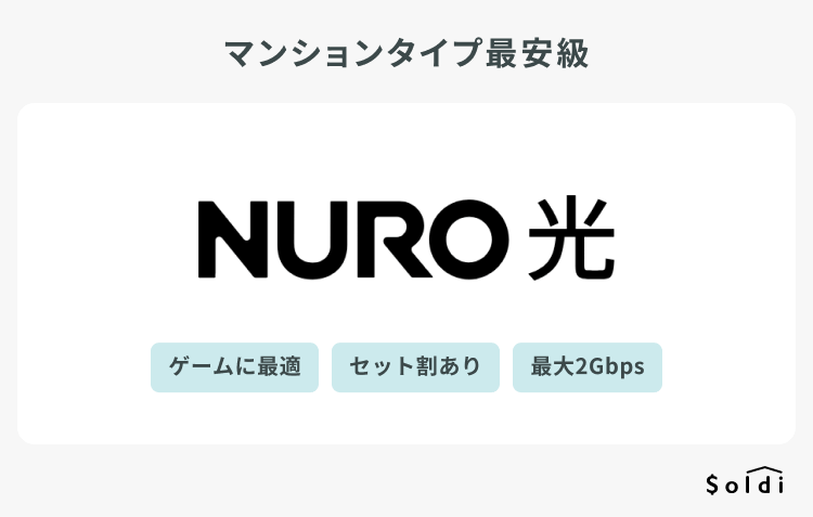 NURO光はマンションタイプ最安級