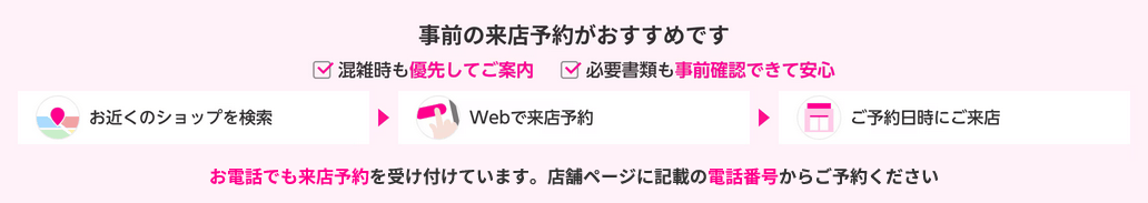 来店予約がおすすめ