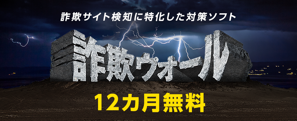 インターネットサギウォール12カ月無料キャンペーン