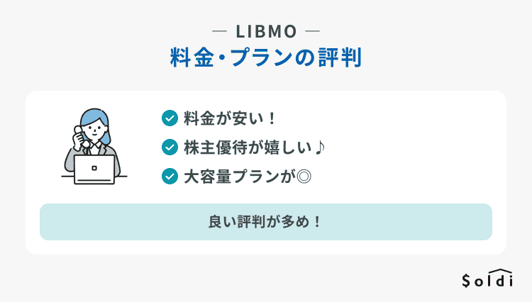 LIBMO:料金プランに関する評判・口コミ