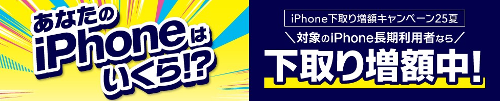 au_iPhone下取り増額キャンペーン25夏