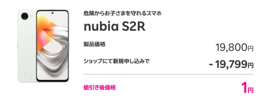 楽天モバイルのnubia S2R