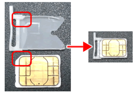 OCNモバイルONE「SIMカードの取り付け方法」
