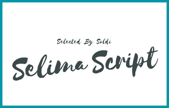 筆で書いたような表情が豊かなスクリプト体のフォント「Selima Script」